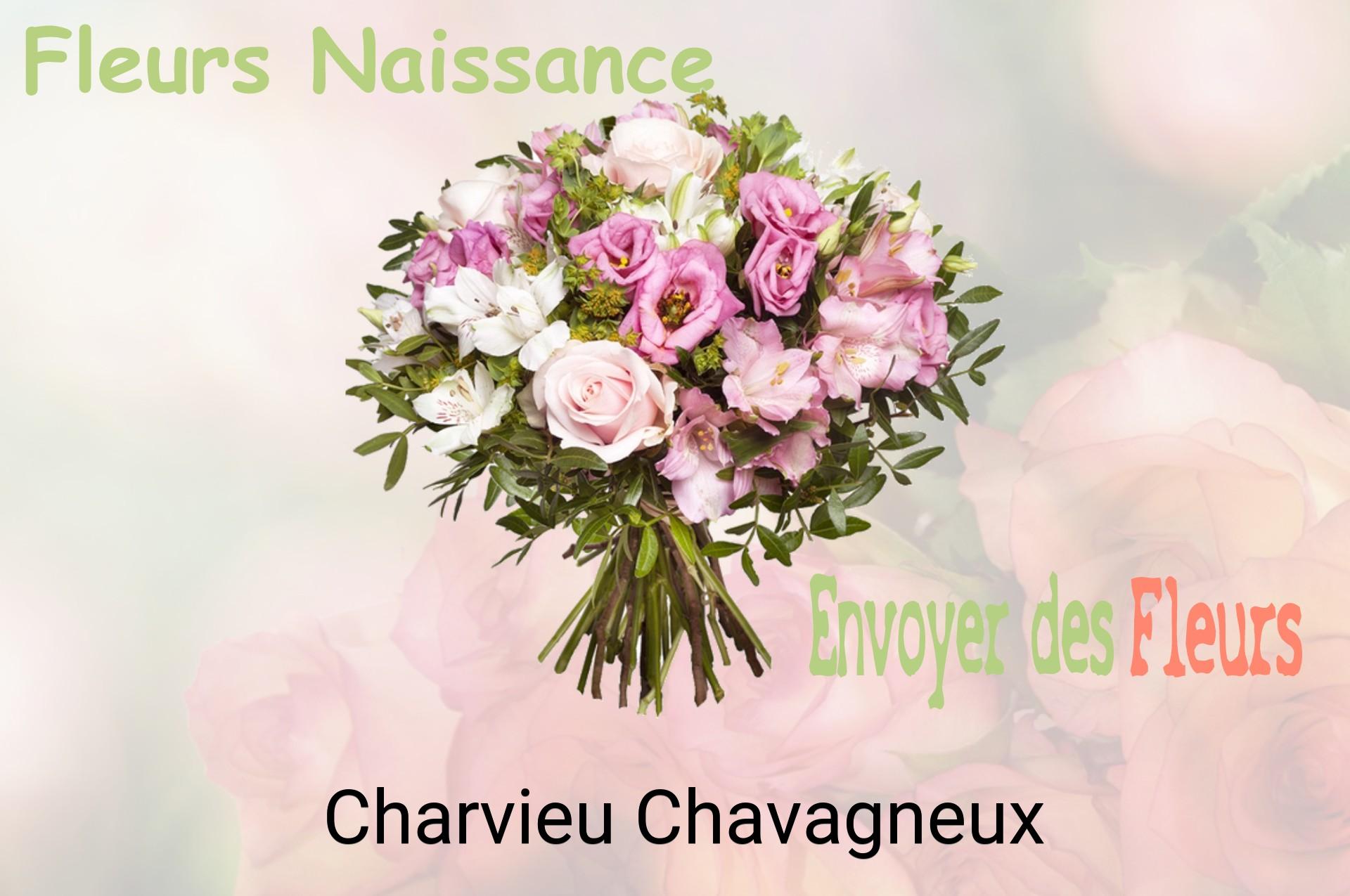 Bouquet de fleurs de naissance livré à Charvieu-Chavagneux